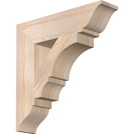 Ekena Millwork Balboa Traditional Smooth Bracket, Douglas Fir, 5 1/2"W x 24"D x 24"H BKT06X24X24BOA01SDF